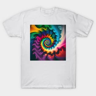 Colorful Tie Dye Spiral T-Shirt